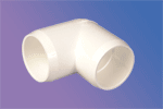 PVC pipe and tube fittings 1" elbow