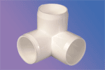 PVC External Female 3 way elbow