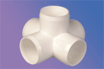 PVC External Female 5 way cross Cap